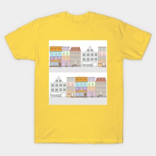 cartoon old town T-Shirt